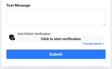 Friendly PoW CAPTCHA