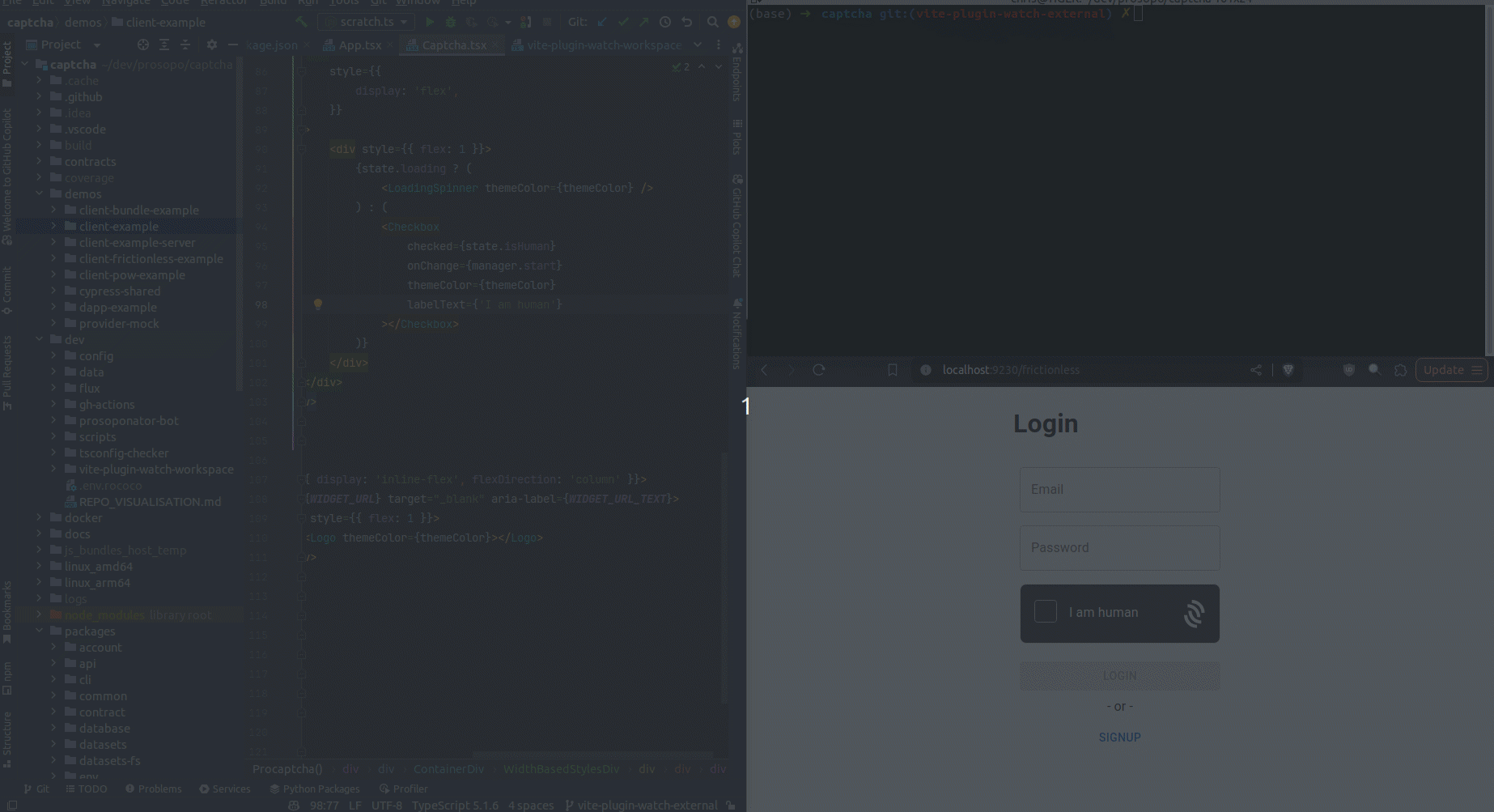 Rebuilding local package dependencies in an npm workspace