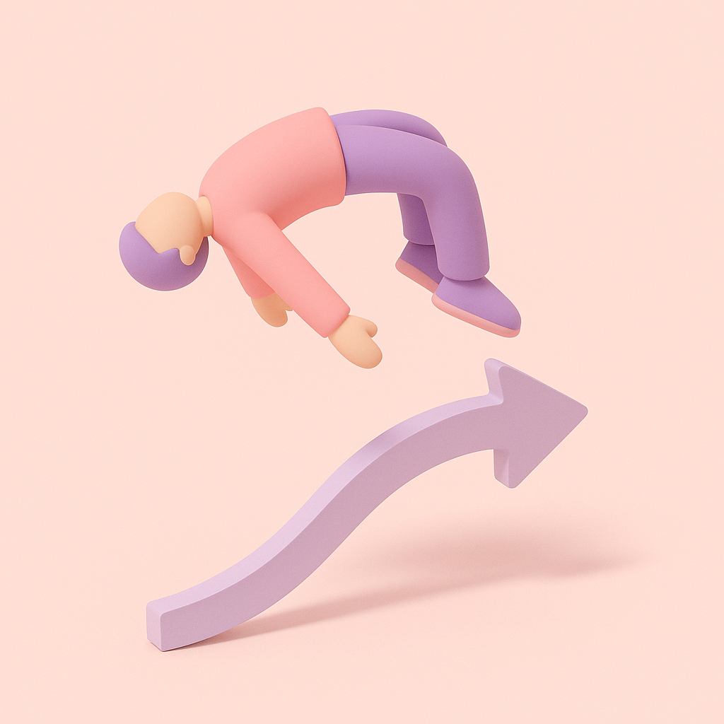 person doing backflip